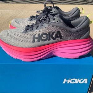 Hoka Bondi 8. Excellent condition. Worn twice, but they are too big for me.